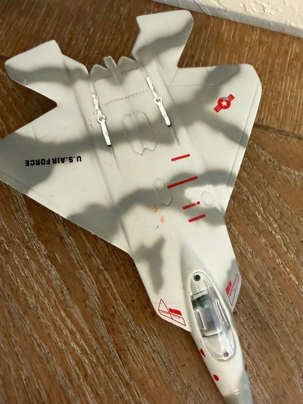 Gray Camouflage Toy Air Force Jet Plane